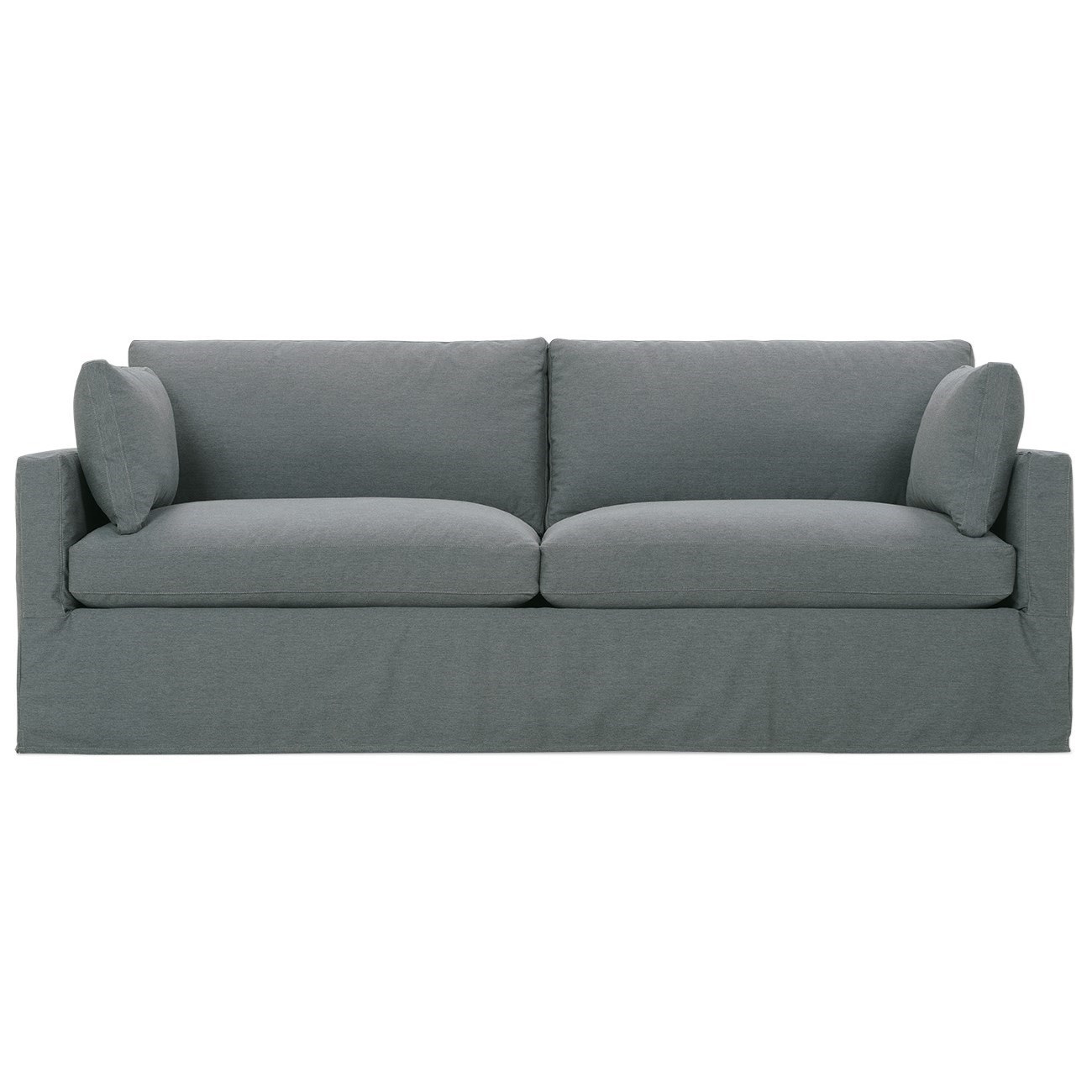 Robin Bruce Sylvie Sylvie Slip 002 Customizable Two Cushion Sofa with Slip Cover Reeds Furniture Sofas